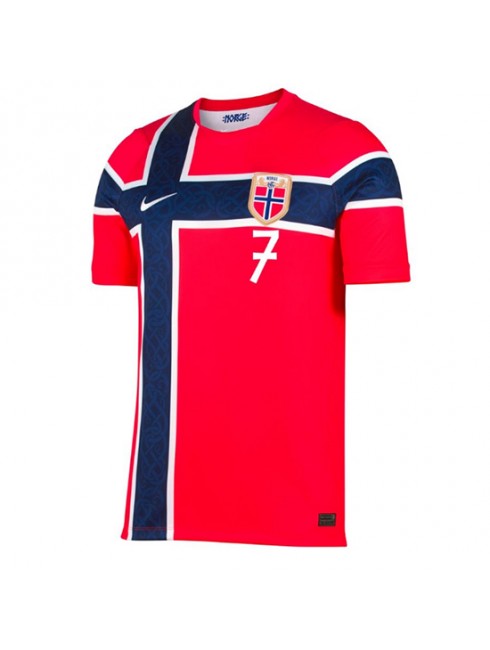 Moški Nogometna dresi poceni Norveška Alexander Sorloth #7 Domači SP 2026 Kratek rokav 2 Moški Nogometna dresi poceni Norveška Alexander Sorloth #7 Domači SP 2026 Kratek rokav 2