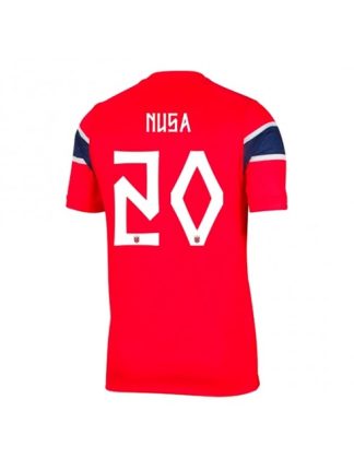 Moški Nogometna dresi poceni Norveška Antonio Nusa #20 Domači SP 2026 Kratek rokav Moški Nogometna dresi poceni Norveška Antonio Nusa #20 Domači SP 2026 Kratek rokav