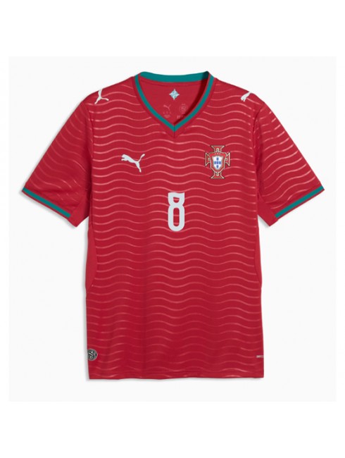 Moški Nogometna dresi poceni Portugalska Bruno Fernandes #8 Domači SP 2026 Kratek rokav 2 Moški Nogometna dresi poceni Portugalska Bruno Fernandes #8 Domači SP 2026 Kratek rokav 2