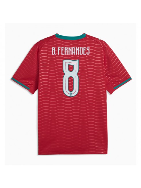 Moški Nogometna dresi poceni Portugalska Bruno Fernandes #8 Domači SP 2026 Kratek rokav Moški Nogometna dresi poceni Portugalska Bruno Fernandes #8 Domači SP 2026 Kratek rokav