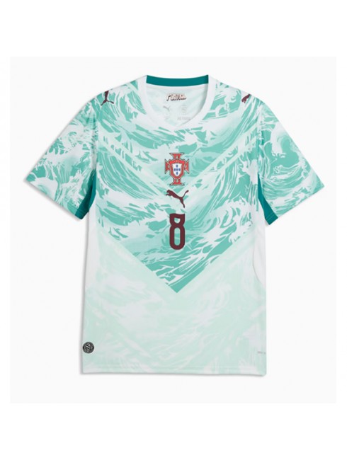 Moški Nogometna dresi poceni Portugalska Bruno Fernandes #8 Gostujoči SP 2026 Kratek rokav 2 Moški Nogometna dresi poceni Portugalska Bruno Fernandes #8 Gostujoči SP 2026 Kratek rokav 2
