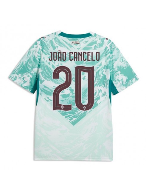 Moški Nogometna dresi poceni Portugalska Joao Cancelo #20 Gostujoči SP 2026 Kratek rokav Moški Nogometna dresi poceni Portugalska Joao Cancelo #20 Gostujoči SP 2026 Kratek rokav