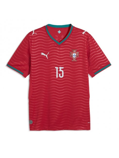 Moški Nogometna dresi poceni Portugalska Joao Neves #15 Domači SP 2026 Kratek rokav 2 Moški Nogometna dresi poceni Portugalska Joao Neves #15 Domači SP 2026 Kratek rokav 2