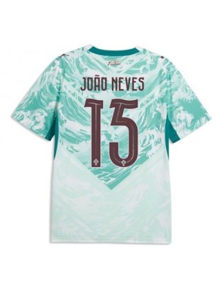 Moški Nogometna dresi poceni Portugalska Joao Neves #15 Gostujoči SP 2026 Kratek rokav
