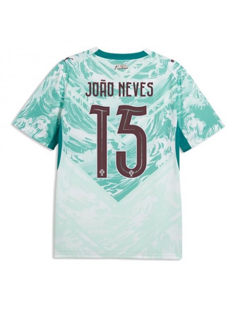 Moški Nogometna dresi poceni Portugalska Joao Neves #15 Gostujoči SP 2026 Kratek rokav Moški Nogometna dresi poceni Portugalska Joao Neves #15 Gostujoči SP 2026 Kratek rokav