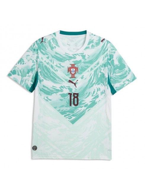 Moški Nogometna dresi poceni Portugalska Pedro Neto #18 Gostujoči SP 2026 Kratek rokav 2 Moški Nogometna dresi poceni Portugalska Pedro Neto #18 Gostujoči SP 2026 Kratek rokav 2