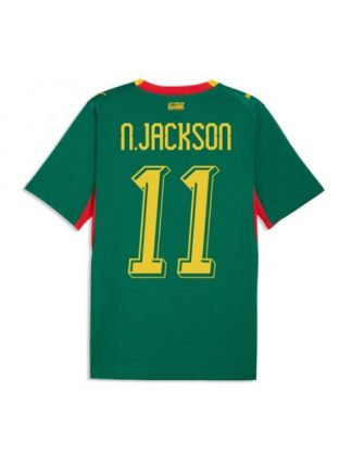 Moški Nogometna dresi poceni Senegal Nicolas Jackson #11 Gostujoči SP 2026 Kratek rokav