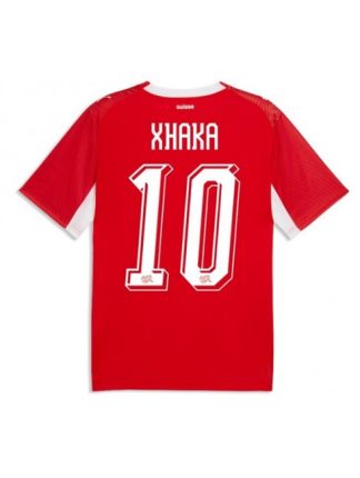 Moški Nogometna dresi poceni Švica Granit Xhaka #10 Domači SP 2026 Kratek rokav Moški Nogometna dresi poceni Švica Granit Xhaka #10 Domači SP 2026 Kratek rokav