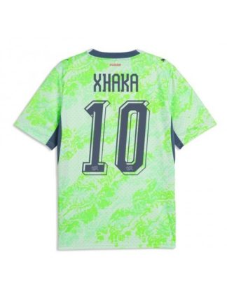 Moški Nogometna dresi poceni Švica Granit Xhaka #10 Gostujoči SP 2026 Kratek rokav Moški Nogometna dresi poceni Švica Granit Xhaka #10 Gostujoči SP 2026 Kratek rokav