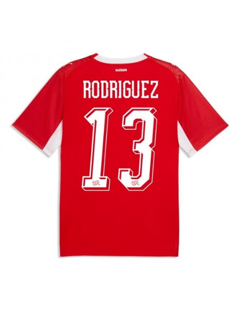Moški Nogometna dresi poceni Švica Ricardo Rodriguez #13 Domači SP 2026 Kratek rokav Moški Nogometna dresi poceni Švica Ricardo Rodriguez #13 Domači SP 2026 Kratek rokav