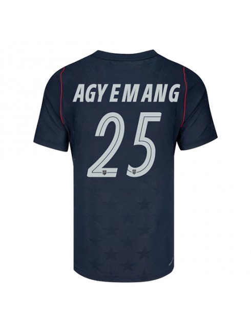 Moški Nogometna dresi poceni Združene države Patrick Agyemang #25 Gostujoči SP 2026 Kratek rokav Moški Nogometna dresi poceni Združene države Patrick Agyemang #25 Gostujoči SP 2026 Kratek rokav