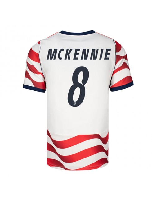 Moški Nogometna dresi poceni Združene države Weston McKennie #8 Domači SP 2026 Kratek rokav Moški Nogometna dresi poceni Združene države Weston McKennie #8 Domači SP 2026 Kratek rokav