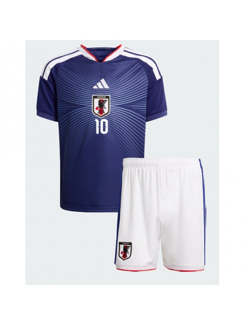 Otroški Nogometna dresi poceni Japonska Ritsu Doan #10 Domači SP 2026 kompleti 2 Otroški Nogometna dresi poceni Japonska Ritsu Doan #10 Domači SP 2026 kompleti 2