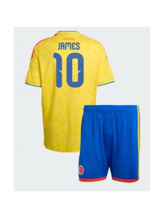 Otroški Nogometna dresi poceni Kolumbija James Rodriguez #10 Domači SP 2026 kompleti
