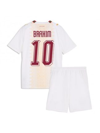 Otroški Nogometna dresi poceni Maroko Brahim Diaz #10 Gostujoči SP 2026 kompleti