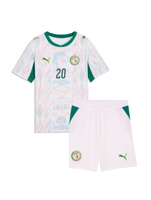 Otroški Nogometna dresi poceni Senegal Habib Diallo #20 Domači SP 2026 kompleti 2 Otroški Nogometna dresi poceni Senegal Habib Diallo #20 Domači SP 2026 kompleti 2