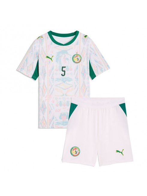 Otroški Nogometna dresi poceni Senegal Idrissa Gueye #5 Domači SP 2026 kompleti 2 Otroški Nogometna dresi poceni Senegal Idrissa Gueye #5 Domači SP 2026 kompleti 2