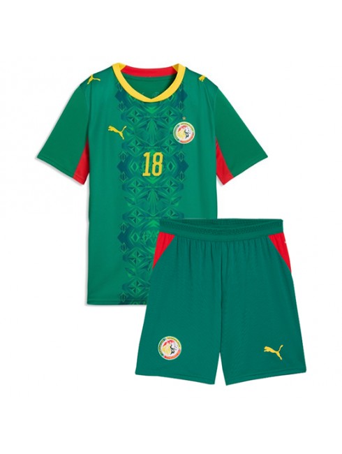 Otroški Nogometna dresi poceni Senegal Ismaila Sarr #18 Gostujoči SP 2026 kompleti 2 Otroški Nogometna dresi poceni Senegal Ismaila Sarr #18 Gostujoči SP 2026 kompleti 2