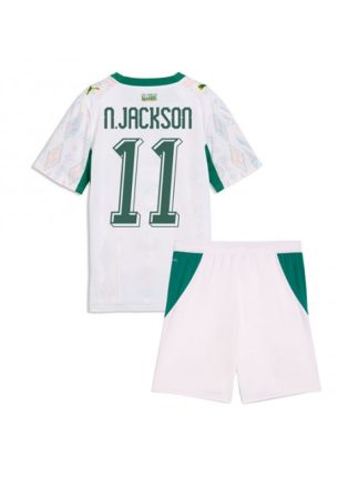 Otroški Nogometna dresi poceni Senegal Nicolas Jackson #11 Domači SP 2026 kompleti Otroški Nogometna dresi poceni Senegal Nicolas Jackson #11 Domači SP 2026 kompleti