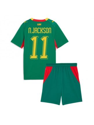 Otroški Nogometna dresi poceni Senegal Nicolas Jackson #11 Gostujoči SP 2026 kompleti Otroški Nogometna dresi poceni Senegal Nicolas Jackson #11 Gostujoči SP 2026 kompleti