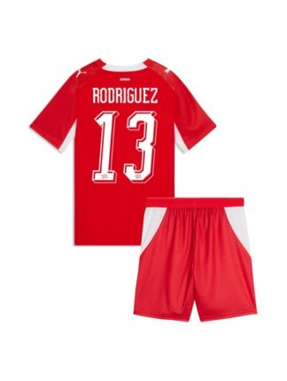 Otroški Nogometna dresi poceni Švica Ricardo Rodriguez #13 Domači SP 2026 kompleti